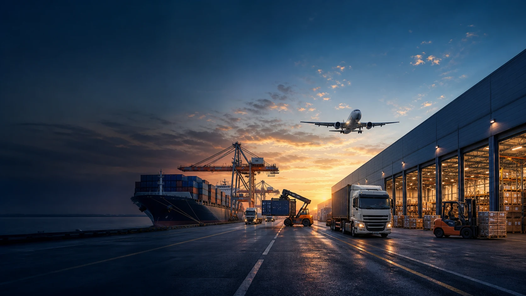 Viraya international sea, air, road and warehouse logistics network